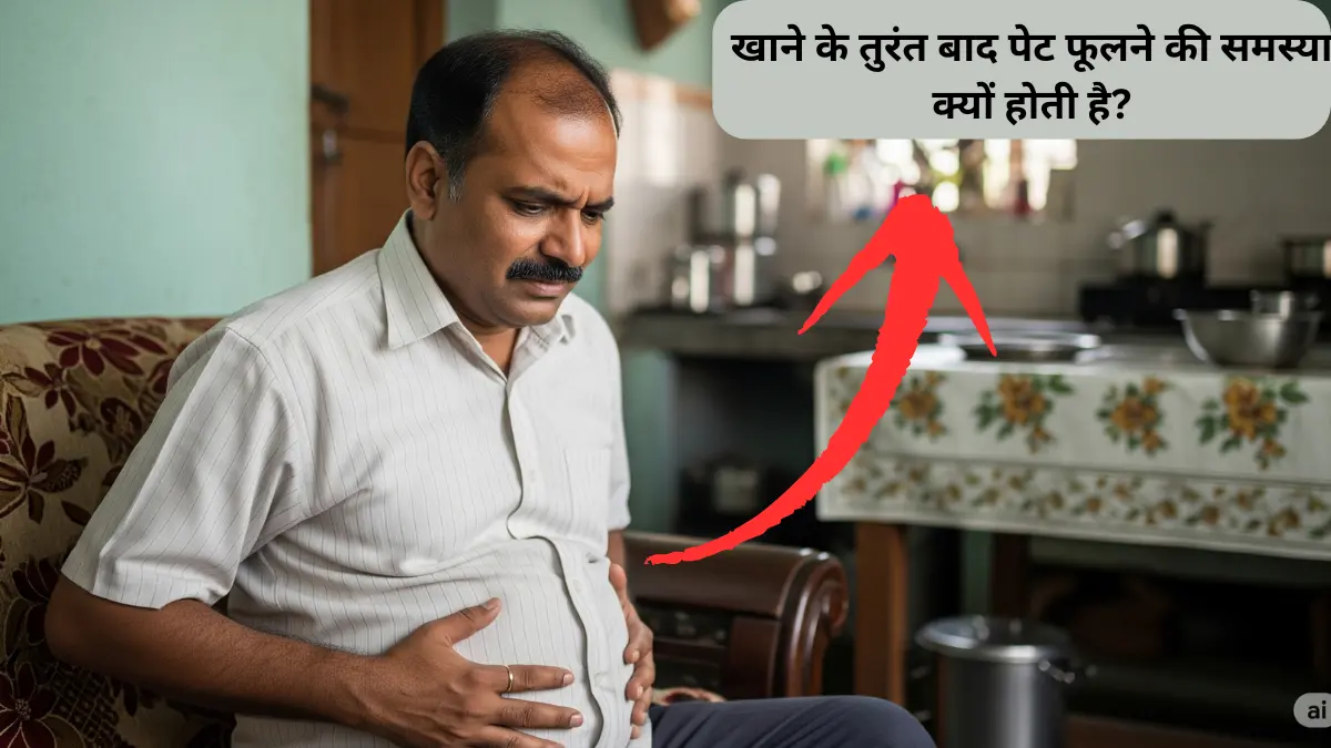 खाने के तुरंत बाद पेट फूलना
